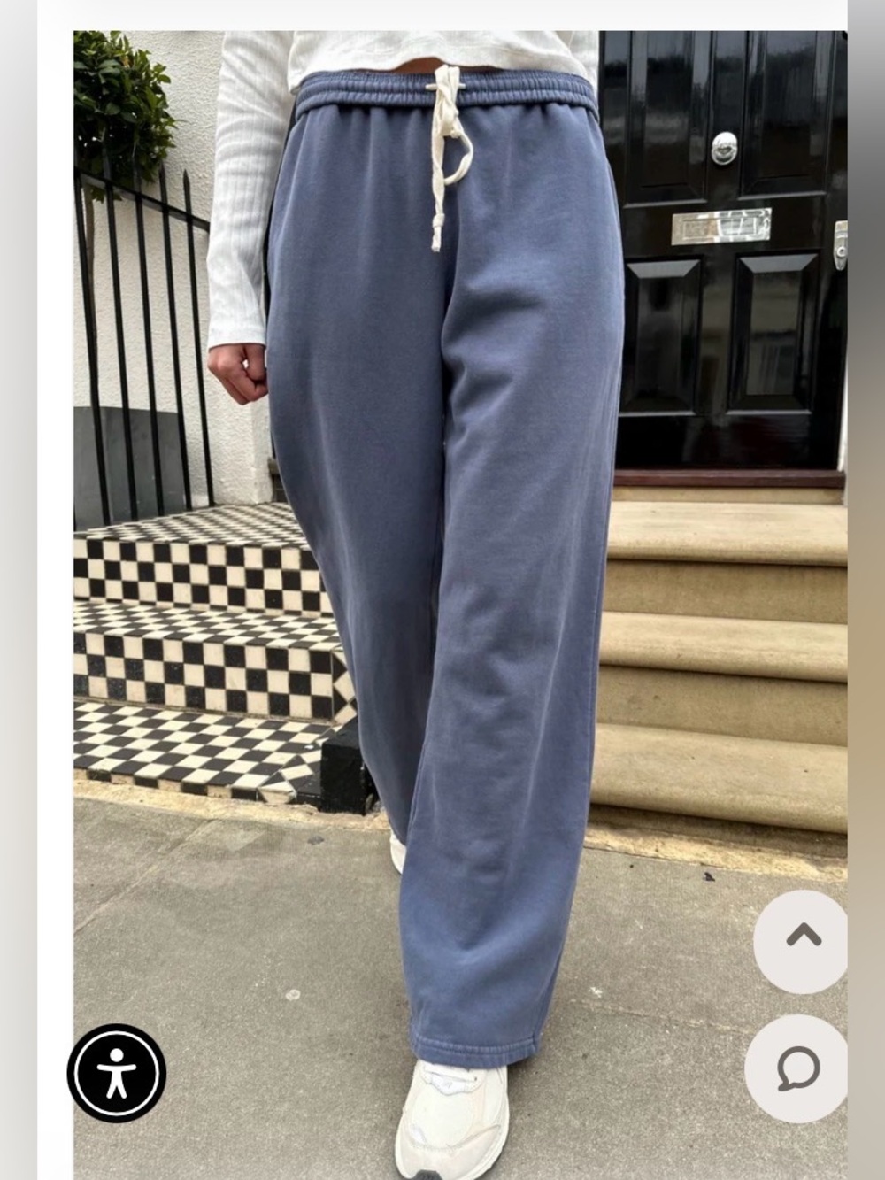 Brandy Melville Sweatpants Blue Sweatpants for Girls Women